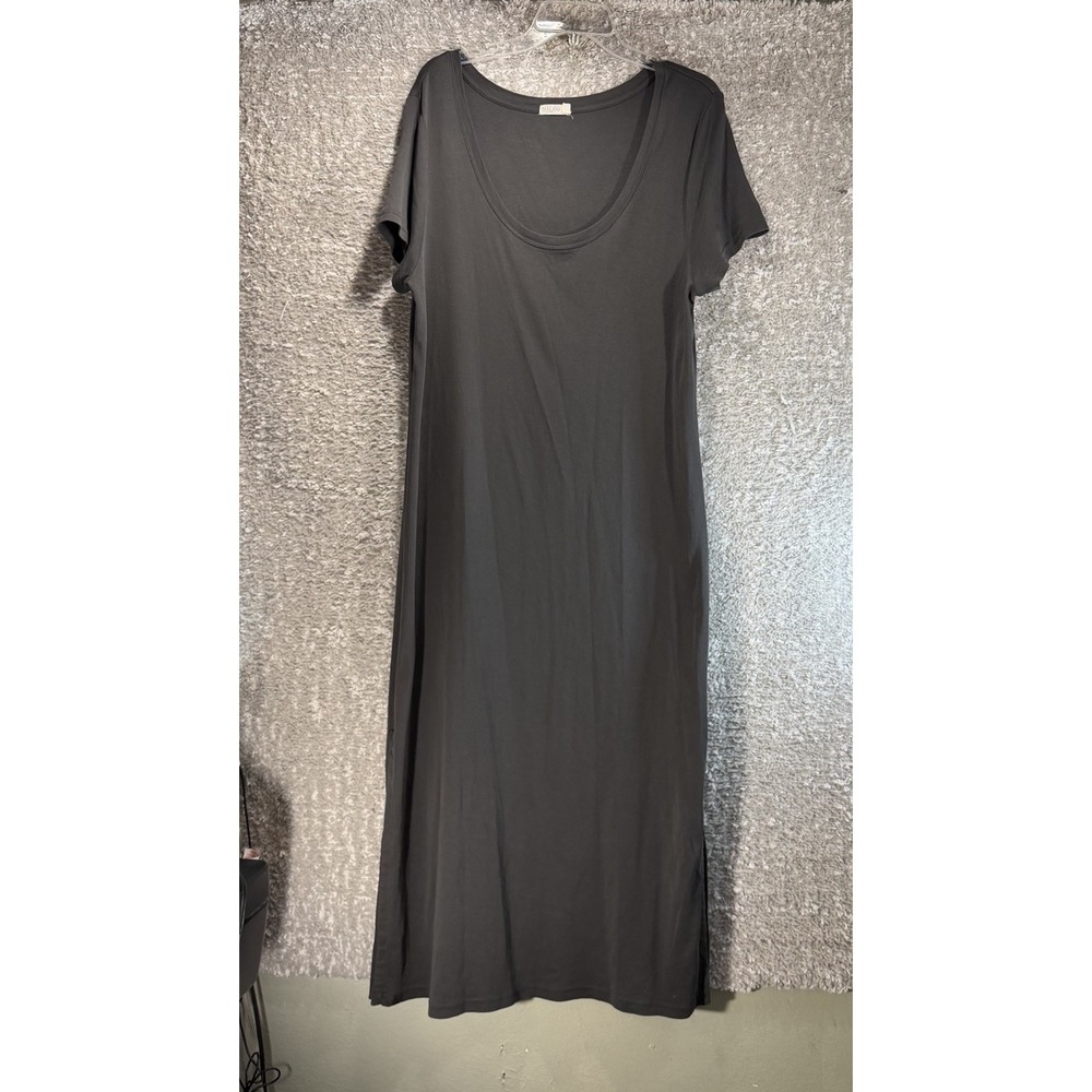 Barefoot Dreams Malibu Collection Midi T-Shirt Dress Organic Pima Cotton XL